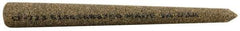 Norton - 3" Long x 5/16" Diam x 5/16" Thick, Aluminum Oxide Sharpening Stone - Round Pointed, Coarse Grade - Apex Tool & Supply