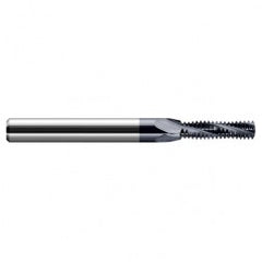 ‎0.1950″ Cutter Diameter × 0.7500″ (3/4″) Length of Cut Carbide Multi-Form 1/4″-28 Thread Milling Cutter, 3 Flutes, AlTiN Coated - Apex Tool & Supply