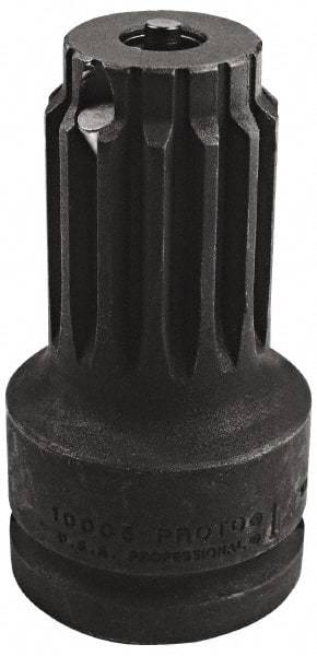 Proto - No. 5 Spline Male 1 Female Impact Drive Adapter - 4-1/2" OAL - Apex Tool & Supply