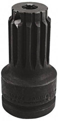 Proto - No. 5 Spline Male 1 Female Impact Drive Adapter - 4-1/2" OAL - Apex Tool & Supply