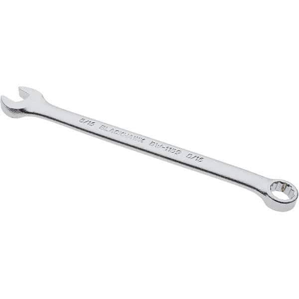 Blackhawk by Proto - 5/16" 12 Point Offset Combination Wrench - 15° Offset Angle, 11" OAL, Steel, Satin Finish - Apex Tool & Supply