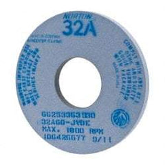 Norton - 14" Diam x 5" Hole x 1" Thick, J Hardness, 60 Grit Surface Grinding Wheel - Aluminum Oxide, Type 1, Medium Grade, 1,800 Max RPM, Vitrified Bond, No Recess - Apex Tool & Supply