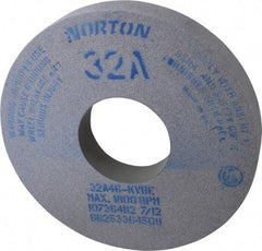 Norton - 14" Diam x 5" Hole x 2" Thick, K Hardness, 46 Grit Surface Grinding Wheel - Aluminum Oxide, Type 1, Coarse Grade, 1,800 Max RPM, Vitrified Bond, No Recess - Apex Tool & Supply