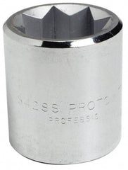 Proto - 3/8", 1/2" Drive, Standard Hand Socket - 8 Points, 1-7/16" OAL, Alloy Steel, Chrome Finish - Apex Tool & Supply