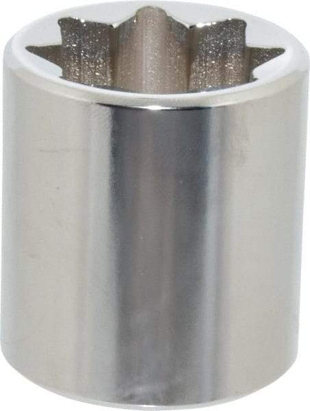 Proto - 7/8", 1/2" Drive, Standard Hand Socket - 8 Points, 1-5/8" OAL, Alloy Steel, Chrome Finish - Apex Tool & Supply