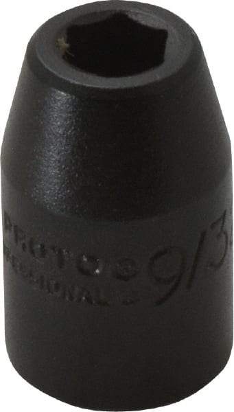 Proto - 3/8" Drive 9/32" Standard Impact Socket - 6 Points, 1-3/32" OAL - Apex Tool & Supply