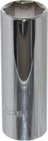 Proto - 3/8" Drive, Deep Hand Socket - 6 Points, 2-3/4" OAL, Chrome Finish - Apex Tool & Supply