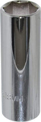 Proto - 3/8" Drive, Deep Hand Socket - 6 Points, 2-3/4" OAL, Chrome Finish - Apex Tool & Supply