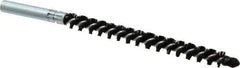 Schaefer Brush - 4" Brush Length, 3/8" Diam, Nylon Single Stem, Single Spiral Condenser Tube Brush - 6-1/4" Long, Nylon, 12-24 Female Connection - Apex Tool & Supply