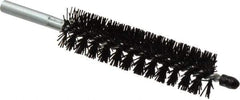 Schaefer Brush - 4" Brush Length, 1" Diam, Nylon Single Stem, Single Spiral Condenser Tube Brush - 6-1/4" Long, Nylon, 12-24 Female Connection - Apex Tool & Supply