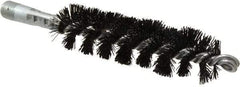 Schaefer Brush - 5" Brush Length, 1-1/4" Diam, Nylon Single Stem, Single Spiral Tube Brush - 7-1/4" Long, Nylon, 1/4" NPSM Male Connection - Apex Tool & Supply