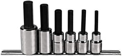 Proto - 6 Piece 1/2" Drive Metric Hex Bit Socket Set - 6 to 17mm Hex - Apex Tool & Supply