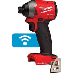Milwaukee Tool - 18 Volt, 1/4" Drive, 167 Ft/Lb Torque, Cordless Impact Driver - Pistol Grip Handle, 3600 RPM, Lithium-Ion, Bare Tool - Apex Tool & Supply