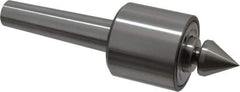 Riten - MT3 Taper Shank, 2-1/8" Head Diam Live Center - 5,000 Max RPM, 2" Head Length, 1" Point Diam, 1/4" Point Len, 350 Lb Max Workpc, 2" OAL, Male Point - Apex Tool & Supply