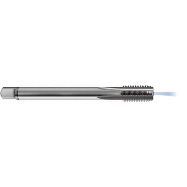 Guhring - M16x1.50 Metric 6HX 4 Flute Bright Finish Solid Carbide Straight Flute Standard Hand Tap - Modified Bottoming, Right Hand Thread, 100mm OAL, D5/D6 Limit, Through Coolant - Apex Tool & Supply
