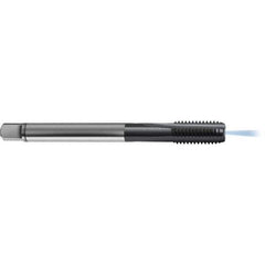 Guhring - M12x1.75 Metric 6HX 3 Flute TiCN Finish High Speed Steel Straight Flute Standard Hand Tap - Modified Bottoming, Right Hand Thread, 110mm OAL, D11/D12 Limit, Through Coolant - Apex Tool & Supply