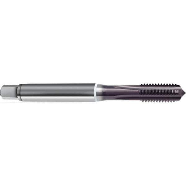 Guhring - M4x0.70 Metric 6HX 3 Flute TiAlN Finish High Speed Steel Straight Flute Standard Hand Tap - Modified Bottoming, Right Hand Thread, 63mm OAL, D4/D5 Limit - Apex Tool & Supply
