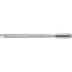 Guhring - M14x2.00 Metric 6H 3 Flute Bright Finish High Speed Steel Straight Flute Standard Hand Tap - Plug, Right Hand Thread, 200mm OAL, D5/D6 Limit - Exact Industrial Supply