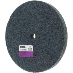 Standard Abrasives - 6" Diam, 1/2" Face Width, 1/2" Center Hole, Fine Grade, Silicon Carbide Deburring Wheel - Unitized, Soft Grade - Apex Tool & Supply