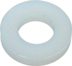 Made in USA - 1/4" Screw, Grade 6/6 Nylon Standard Flat Washer - 6.53mm ID x 1" OD, 2.36mm Thick - Apex Tool & Supply