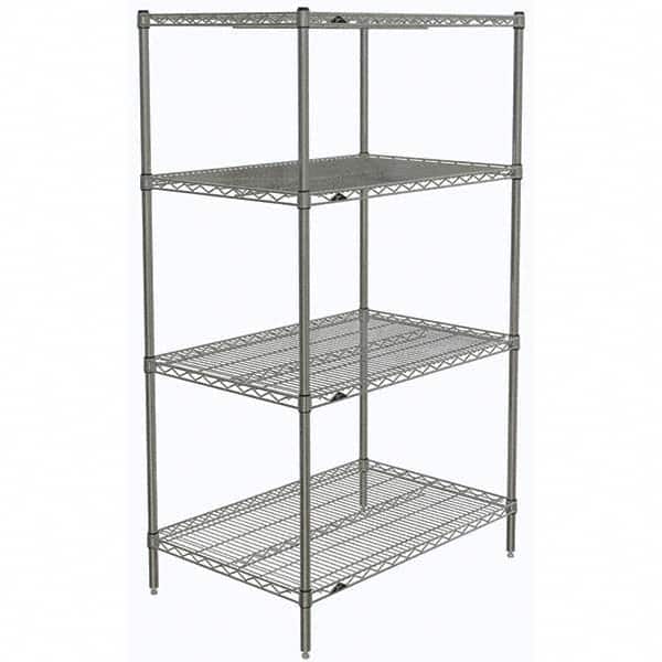 Metro - 2,000 Lb Capacity 4 Shelf Wire Shelving - Starter Unit - Apex Tool & Supply