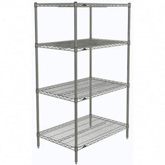 Metro - 2,000 Lb Capacity 4 Shelf Wire Shelving - Starter Unit - Apex Tool & Supply