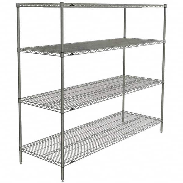 Metro - 2,000 Lb Capacity 4 Shelf Wire Shelving - Starter Unit - Apex Tool & Supply