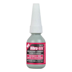 Vibra-Tite - 10 mL Bottle, Red, Large Diameter/High Strength Threadlocker - Apex Tool & Supply