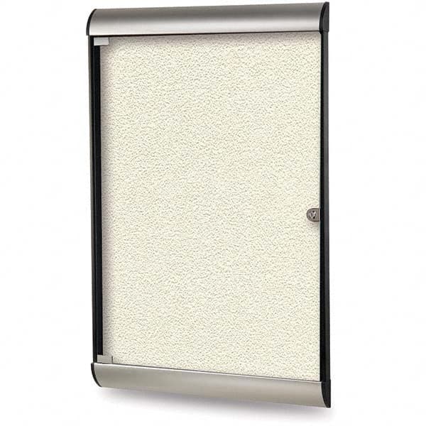 Ghent - Cork Bulletin Boards Style: Enclosed Bulletin Board Color: Ivory - Apex Tool & Supply