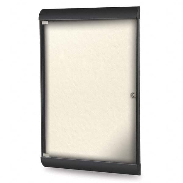 Ghent - Cork Bulletin Boards Style: Enclosed Bulletin Board Color: Ivory - Apex Tool & Supply