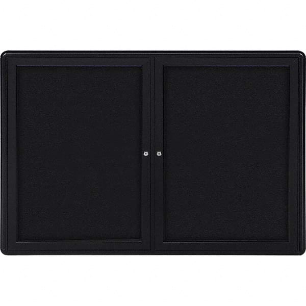 Ghent - Cork Bulletin Boards Style: Enclosed Fabric Bulletin Board Color: Black - Apex Tool & Supply