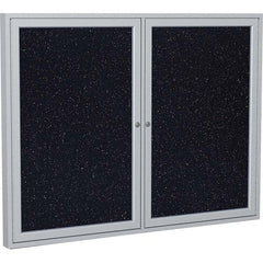 Ghent - Cork Bulletin Boards Style: Enclosed Recycled Rubber Bulletin Board Color: Confetti - Apex Tool & Supply