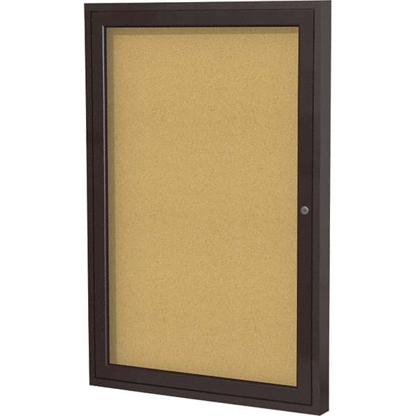 Ghent - Cork Bulletin Boards Style: Enclosed Cork Bulletin Boards Color: Natural Cork - Apex Tool & Supply