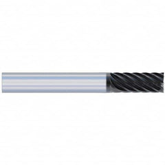 Accupro - 1/2", 1-1/4" LOC, 1/2" Shank Diam, 3" OAL, 8 Flute, Solid Carbide Square End Mill - Apex Tool & Supply