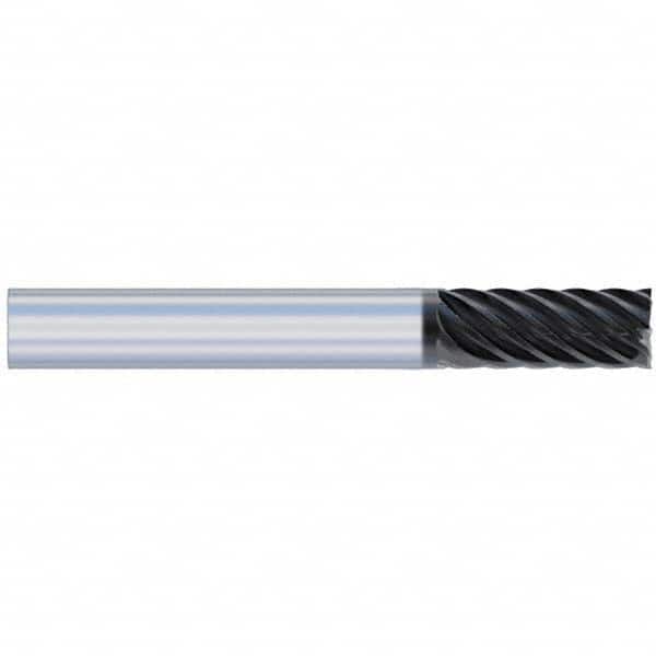 Accupro - 5/8" Diam 8 Flute Solid Carbide 0.09" Corner Radius End Mill - Apex Tool & Supply