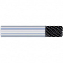 Accupro - 1" Diam 10 Flute Solid Carbide 0.06" Corner Radius End Mill - Apex Tool & Supply