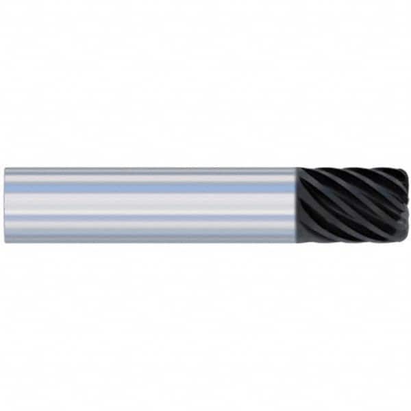 Accupro - 1", 2" LOC, 1" Shank Diam, 4" OAL, 10 Flute, Solid Carbide Square End Mill - Apex Tool & Supply