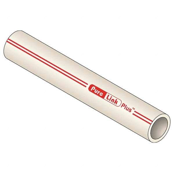 Mueller Industries - 0.671" ID x 7/8" OD, 20' Long, PEX-A Tube - Natural with Red Print, 100 Max psi - Apex Tool & Supply