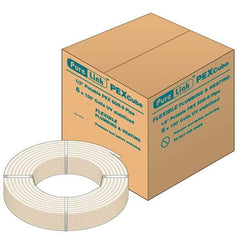 Mueller Industries - 0.475" ID x 5/8" OD, 100' Long, PEX-A Tube - Natural with Blue Print, 100 Max psi - Apex Tool & Supply