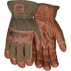 MCR Safety - Size L Goatskin Work Gloves - Apex Tool & Supply