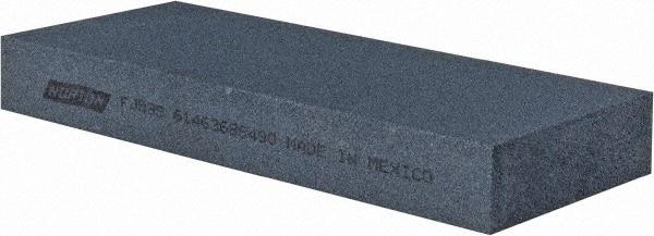 Norton - 5" Long x 2" Wide x 5/8" Thick, Silicon Carbide Sharpening Stone - Rectangle, Fine Grade - Apex Tool & Supply