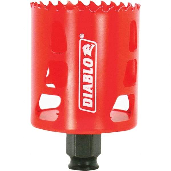 Freud - 2-3/8" Diam, 2-3/8" Cutting Depth, Hole Saw - Bi-Metal Saw, Toothed Edge - Apex Tool & Supply