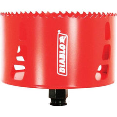 Freud - 4-1/2" Diam, 2-3/8" Cutting Depth, Hole Saw - Bi-Metal Saw, Toothed Edge - Apex Tool & Supply