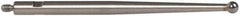 TESA Brown & Sharpe - 2mm Ball Diam, Carbide, Ball Test Indicator Contact Point - 1-7/16" Contact Point Length, Use with Brown & Sharpe BesTest 599 Series - Apex Tool & Supply
