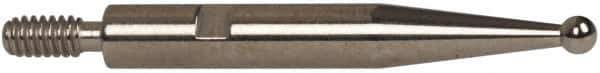 INTERAPID - 0.06" Ball Diam, Steel, Ball Test Indicator Contact Point - 0.65" Contact Point Length, Use with Brown & Sharpe Interapid 312 Dial Test Indicators (Except 74.111965 & 74.111958) - Apex Tool & Supply