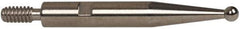 INTERAPID - 0.06" Ball Diam, Steel, Ball Test Indicator Contact Point - 0.65" Contact Point Length, Use with Brown & Sharpe Interapid 312 Dial Test Indicators (Except 74.111965 & 74.111958) - Apex Tool & Supply