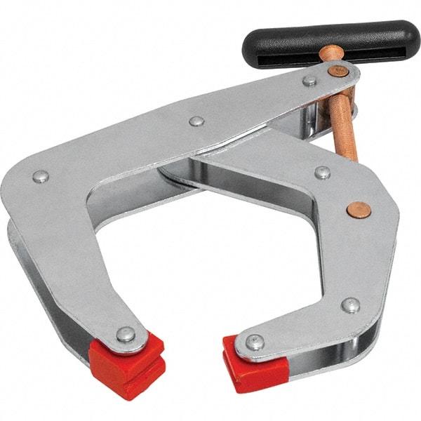 Kant Twist - 1,500 Lb, 6" Max Opening, 4-1/2" Open Throat Depth, 5-1/2" Closed Throat Depth, Cantilever Clamp - Polyurethane Jaw, T-Handle, 1-3/8" Max Width - Apex Tool & Supply