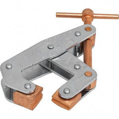 Kant Twist - 700 Lb, 2-1/2" Max Opening, 1-1/2" Open Throat Depth, 1-1/2" Closed Throat Depth, Cantilever Clamp - Polyethylene Jaw, T-Handle, 1-3/8" Max Width - Apex Tool & Supply
