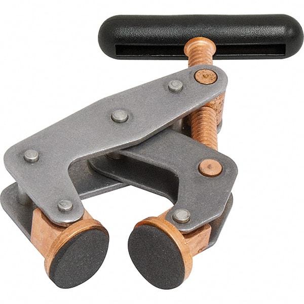 Kant Twist - 350 Lb, 1" Max Opening, 1/2" Open Throat Depth, 1/2" Closed Throat Depth, Cantilever Clamp - Polyethylene Jaw, T-Handle, 1/2" Max Width - Apex Tool & Supply