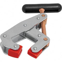 Kant Twist - 1,125 Lb, 3" Max Opening, 1-1/4" Open Throat Depth, 1-3/4" Closed Throat Depth, Cantilever Clamp - Polyurethane Jaw, T-Handle, 1-1/8" Max Width - Apex Tool & Supply